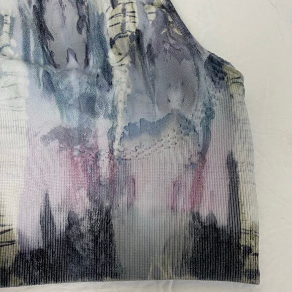 Avocado One Shoulder Sports Bra Dirty Martini Size M/L NWT - Picture 5 of 11